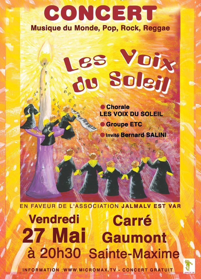 Affiche soleil 27 MAI JALMALV