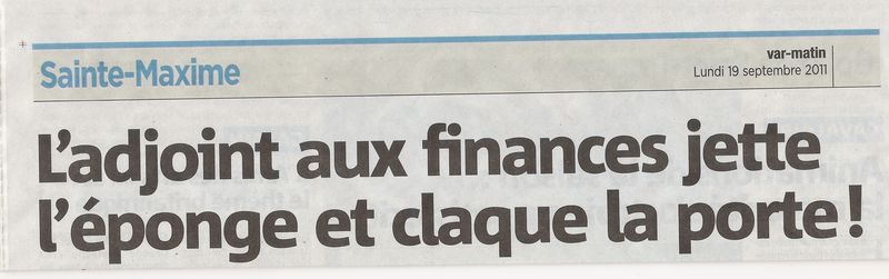 Adjoint aux finances