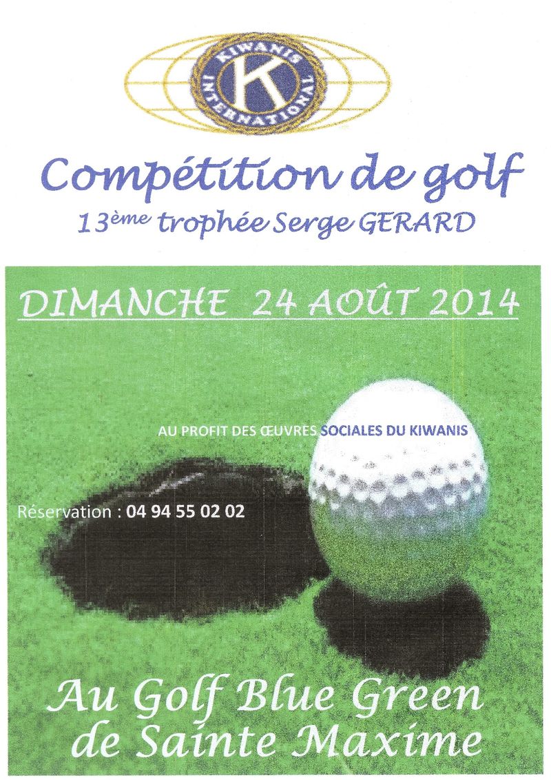 AFFICHE golf K 2014