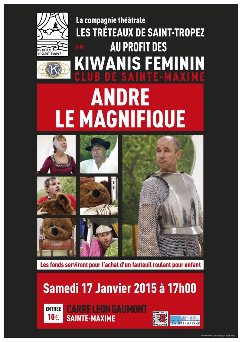 AFFICHE ANDRE MAGNIFIQUE KIWANIS