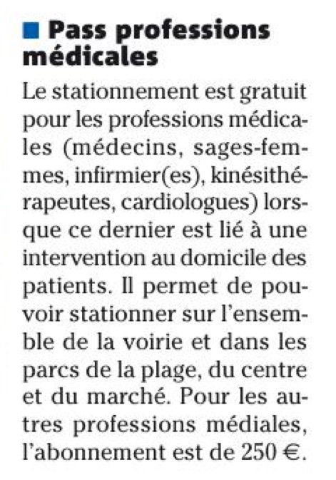 Parking Médecins